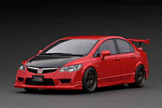 Ignition Model 1:18 Honda CIVIC (FD2) TYPE R  Red with carbon bonnet IG2829