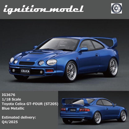 Ignition Model 1:18 "Toyota Celica GT-FOUR (ST205)  Blue Metallic IG3676