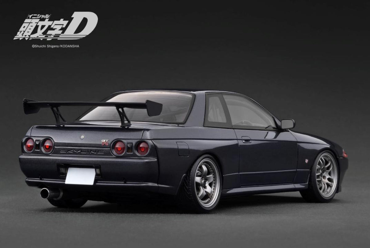 Ignition Model 1:18 INITIAL D Nissan Skyline GT-R (BNR32)  Gun Gray Metallic IG3545