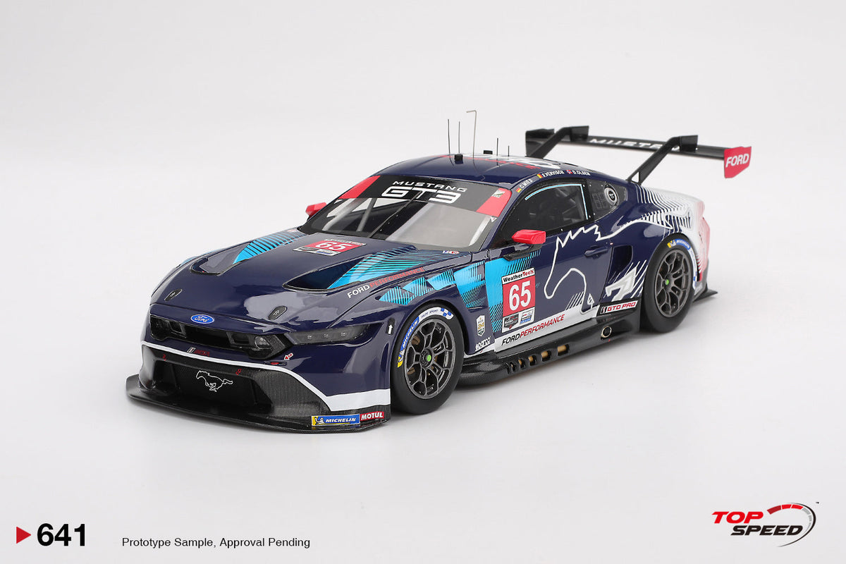 TOPSPEED 1:18 Ford Mustang GT3 #65 Ford Multimatic Motorsports 2025 IMSA Daytona 24 Hrs Class Winner TS0641