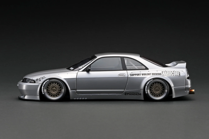 Ignition Model 1:18 PANDEM GT-R (BCNR33) Silver With RB26 engine IG3031
