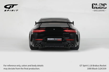GT Spirit 1:18 BRABUS ROCKET 1000 BLACK CLDC039