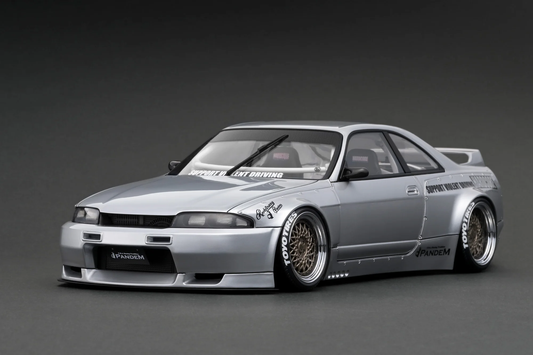 Ignition Model 1:18 PANDEM GT-R (BCNR33) Silver With RB26 engine IG3031
