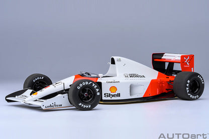 AUTOart 1:18 McLaren Honda MP4/6 1991 A. Senna #1 Without McLaren Logo 89150