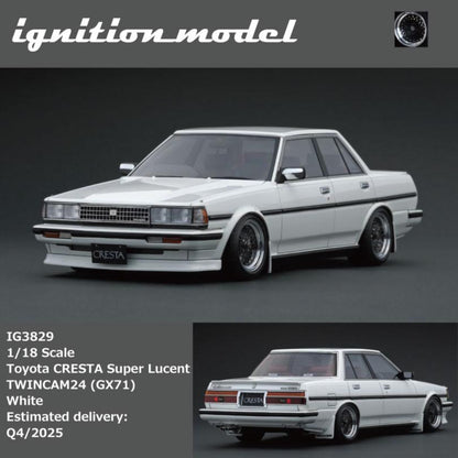[Preorder] Ignition Model 1:18 Toyota CRESTA Super Lucent TWINCAM24 (GX71) White