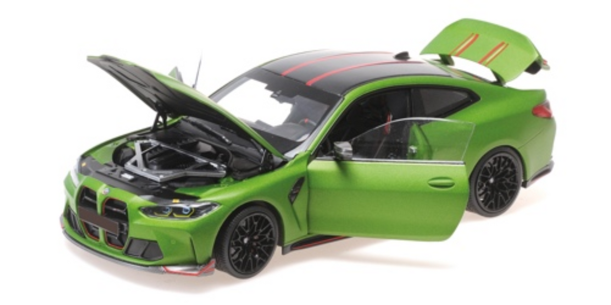 MINICHAMPS 1:18 BMW M4 CSL - 2023 - MATT GREEN METALLIC 110023020