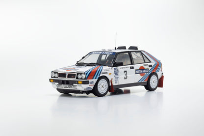 Kyosho 1:18 Lancia Delta HF 4WD 1987 Olympus Rally MARTINI ROSSI Nr. 3 08960E