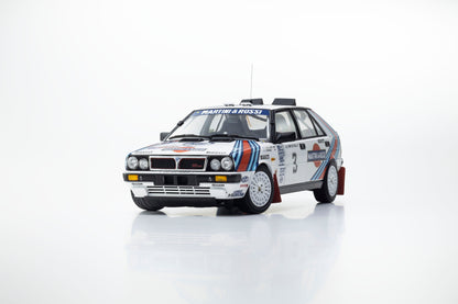 Kyosho 1:18 Lancia Delta HF 4WD 1987 Olympus Rally MARTINI ROSSI Nr. 3 08960E
