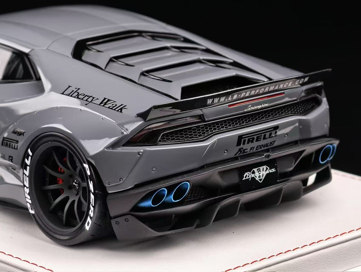 LB-PERFORMANCE 1:18 LIBERTY WALK Lamborghini Huracan LP610 Resin Cement Grey