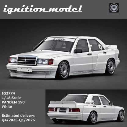 Ignition Model 1:18 PANDEM 190 White IG3774