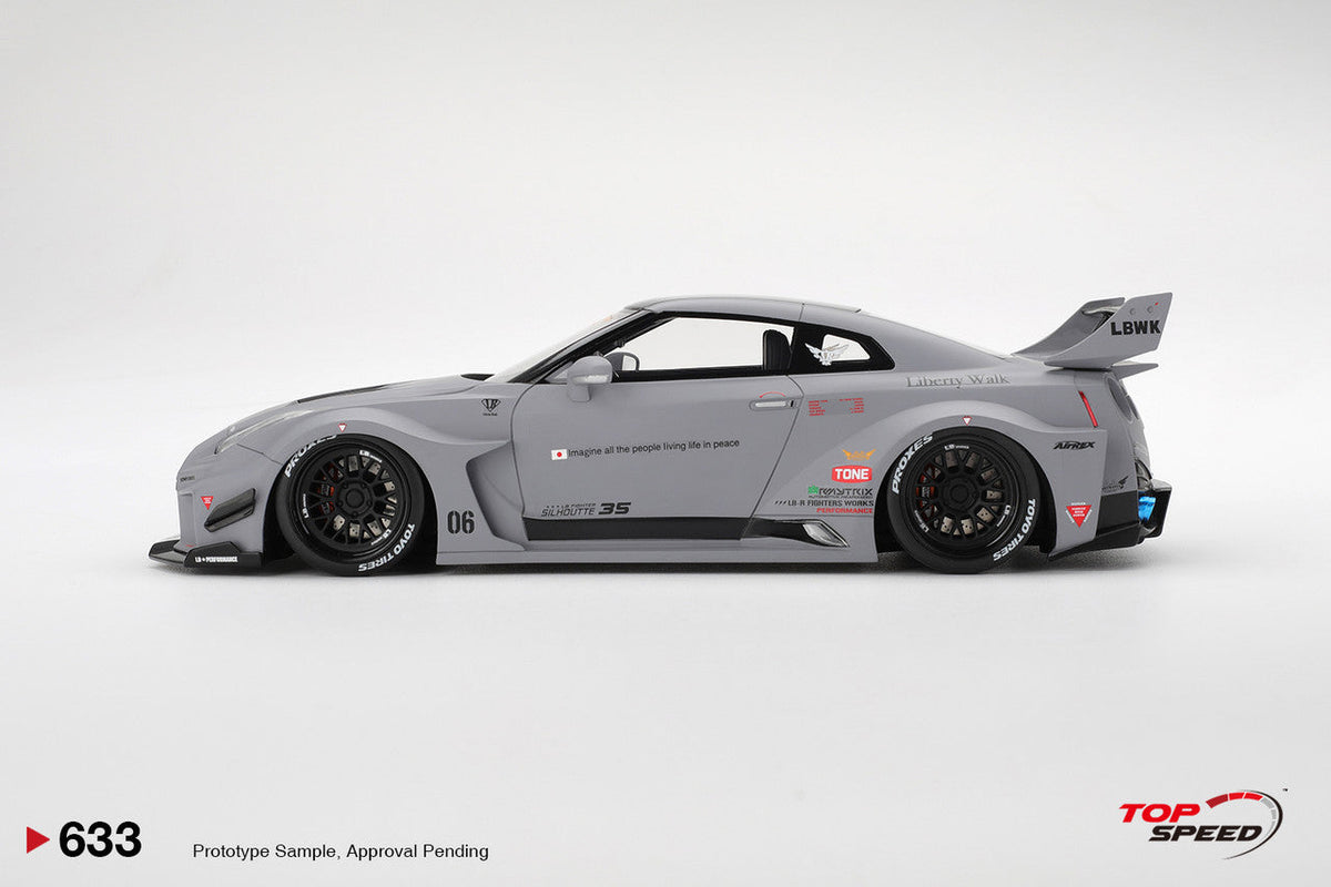 [Preorder] Topspeed 1:18 Nissan LB-Silhouette WORKS GT 35GT-RR Ver.1 Matt Grey TS0633