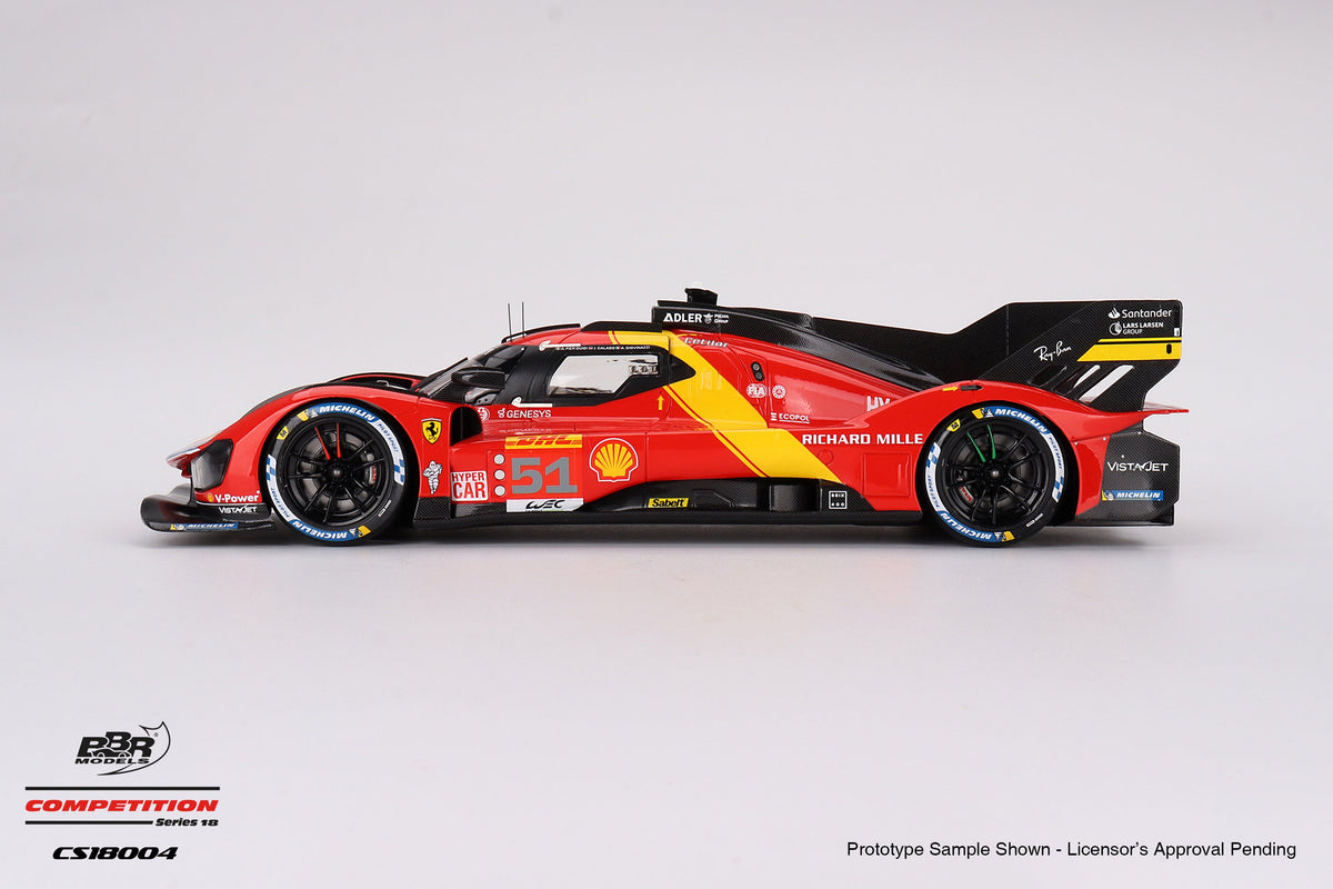BBR 1:18 Ferrari 499P Team AF Corse 2023 - no.51 WEC 6 Hr of Spa 3rd Place CS18004