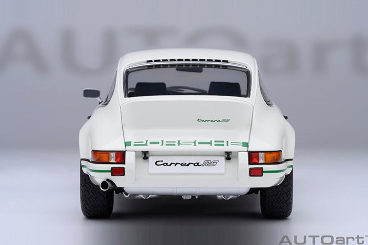 AUTOart 1:18 Porsche 911 Carrera 2.7 RS Grand Prix White / Green Stripes 78031