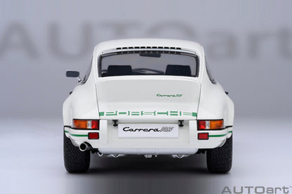 AUTOart 1:18 Porsche 911 Carrera 2.7 RS Grand Prix White / Green Stripes 78031