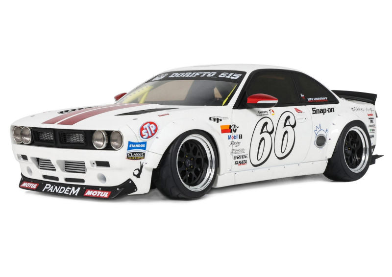 [Preorder] OttO 1:18 NISSAN SILVIA S14 BOSS ROCKET BUNNY WHITE 2024 OT1240