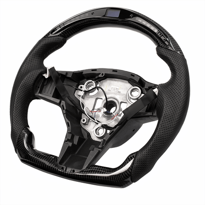 LED Carbon Fiber Steering Wheel with Lights for Tesla Model 3 / Y【Style 4】