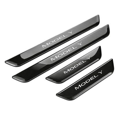 Flash Sale: LED illuminated Welcome Pedal Door Sill Protector for Model 3 | TESERY