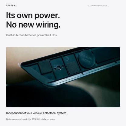 Flash Sale: LED illuminated Welcome Pedal Door Sill Protector for Model 3 | TESERY