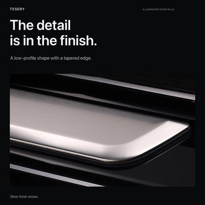 LED illuminated Welcome Pedal Door Sill Protector for Model Y / 3 | TESERY