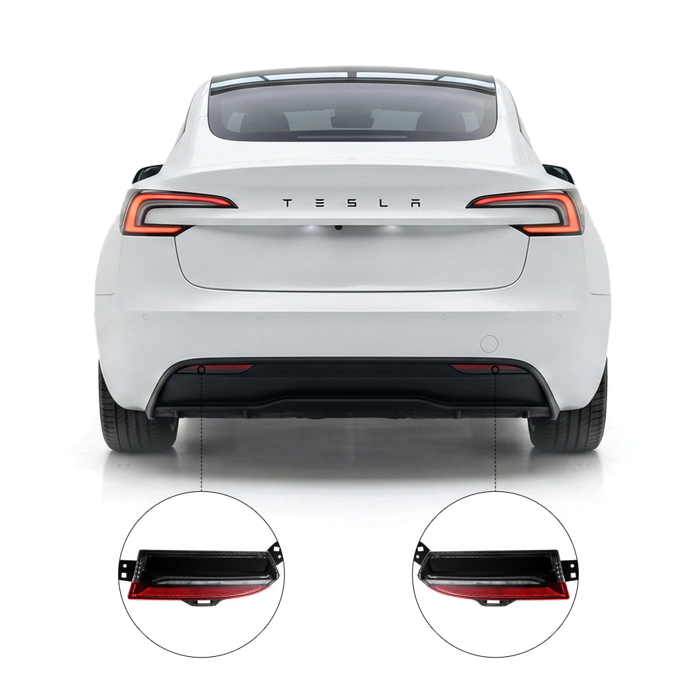 LED Rear Bumper Reflector Lights for Model 3 Highland