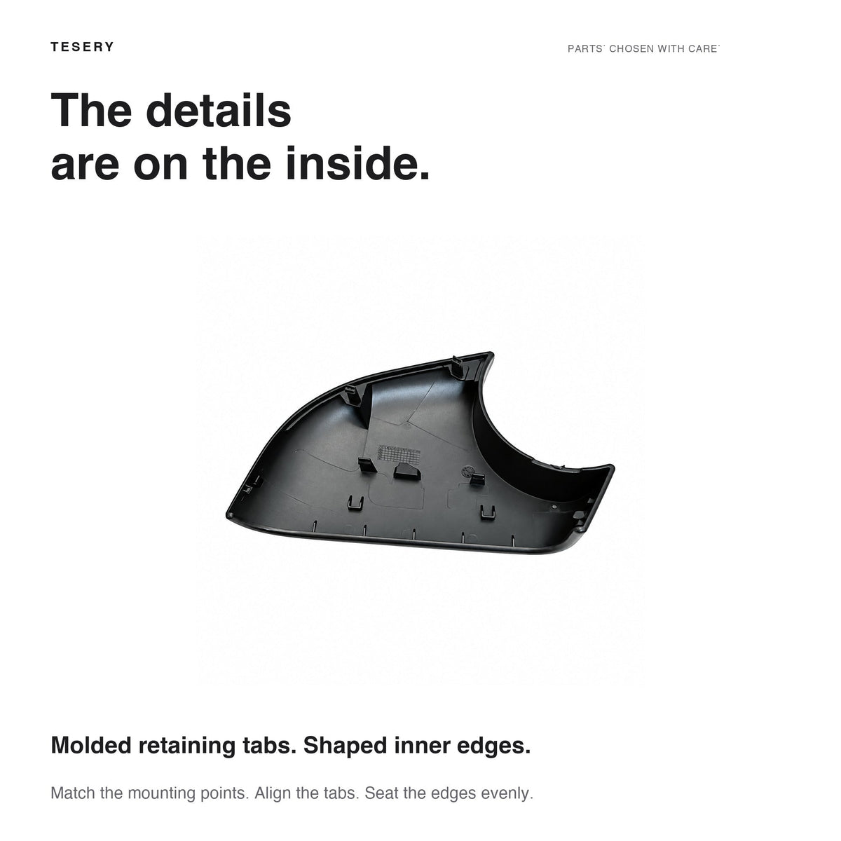 Lower Mirror Cover for Tesla Model Y / YL
