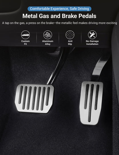 Metal Gas And Brake Pedal for Tesla Model S/X 2017-2021