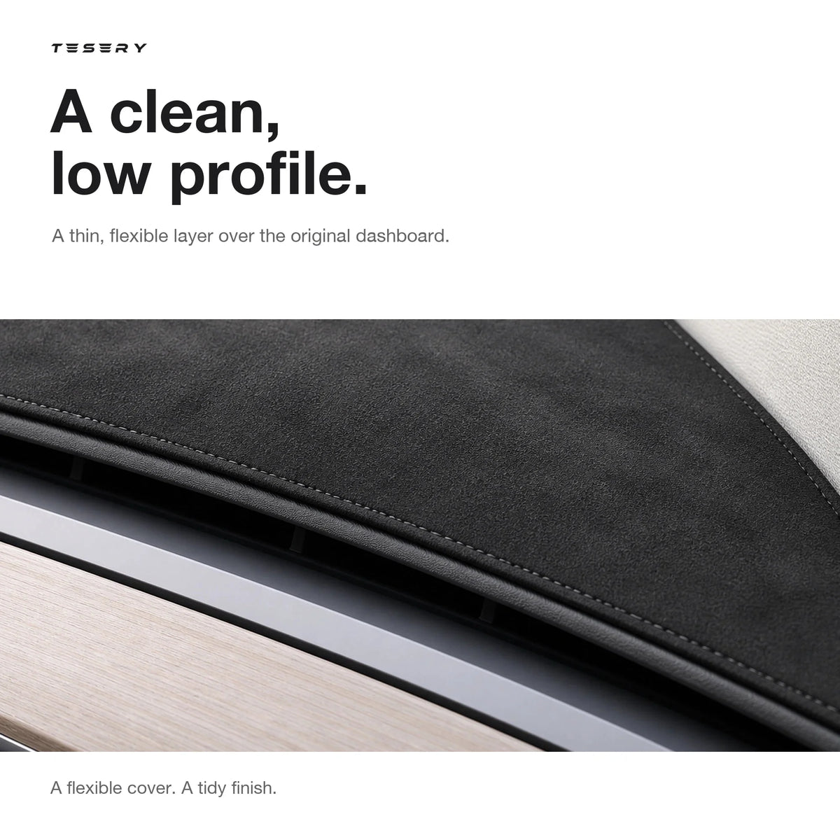 Microfiber Dashboard Cover for Tesla Model 3 & Model Y