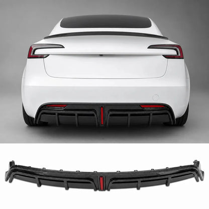 Model 3 Highland Real Carbon Fiber Rear Diffuser | Tesery