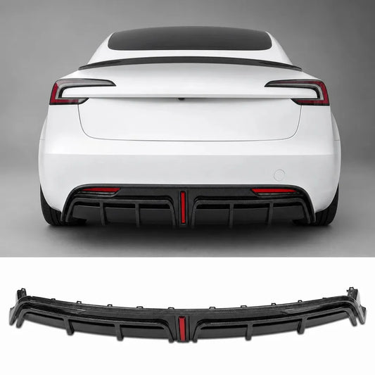 Model 3 Highland Real Carbon Fiber Rear Diffuser | Tesery