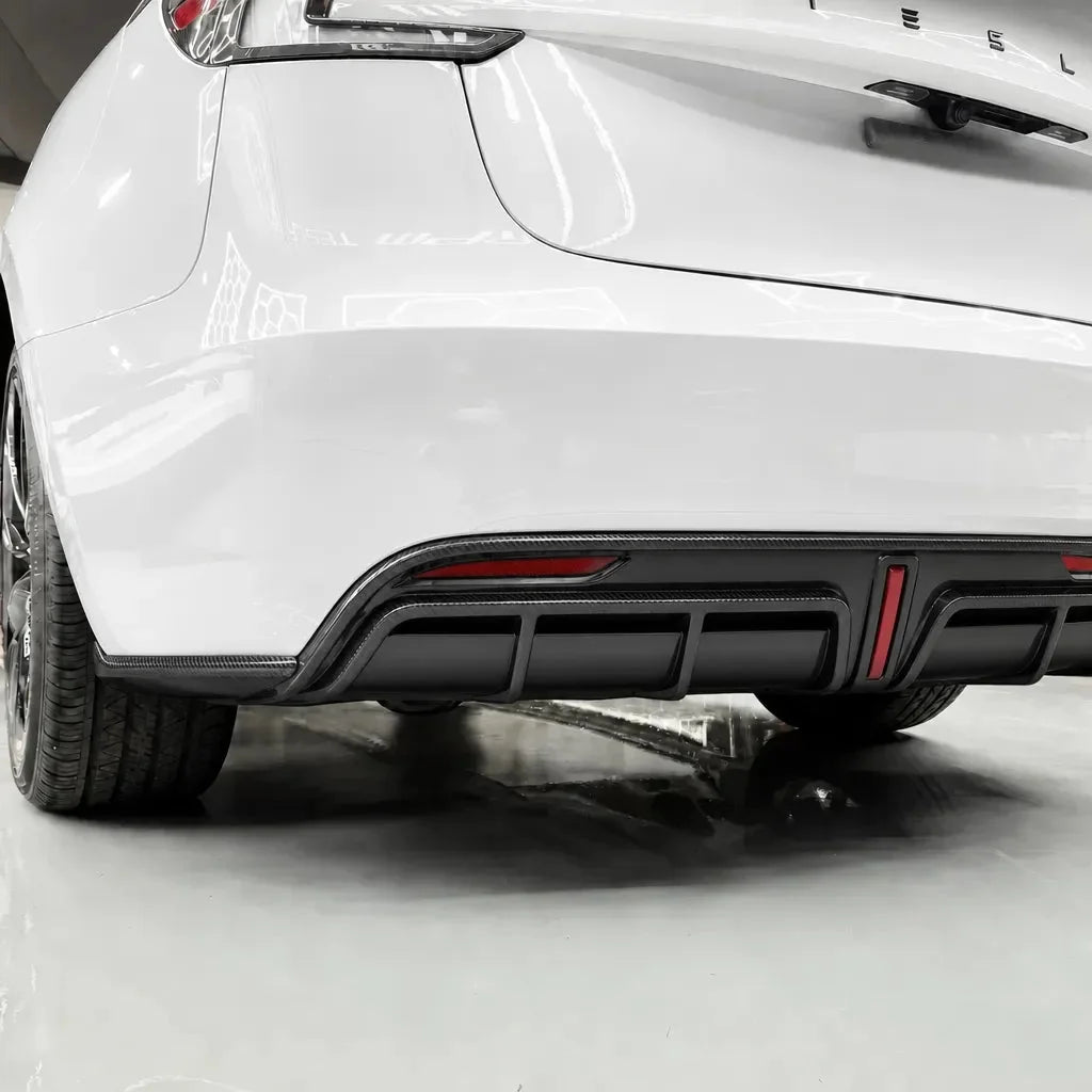 Model 3 Highland Real Carbon Fiber Rear Diffuser | Tesery