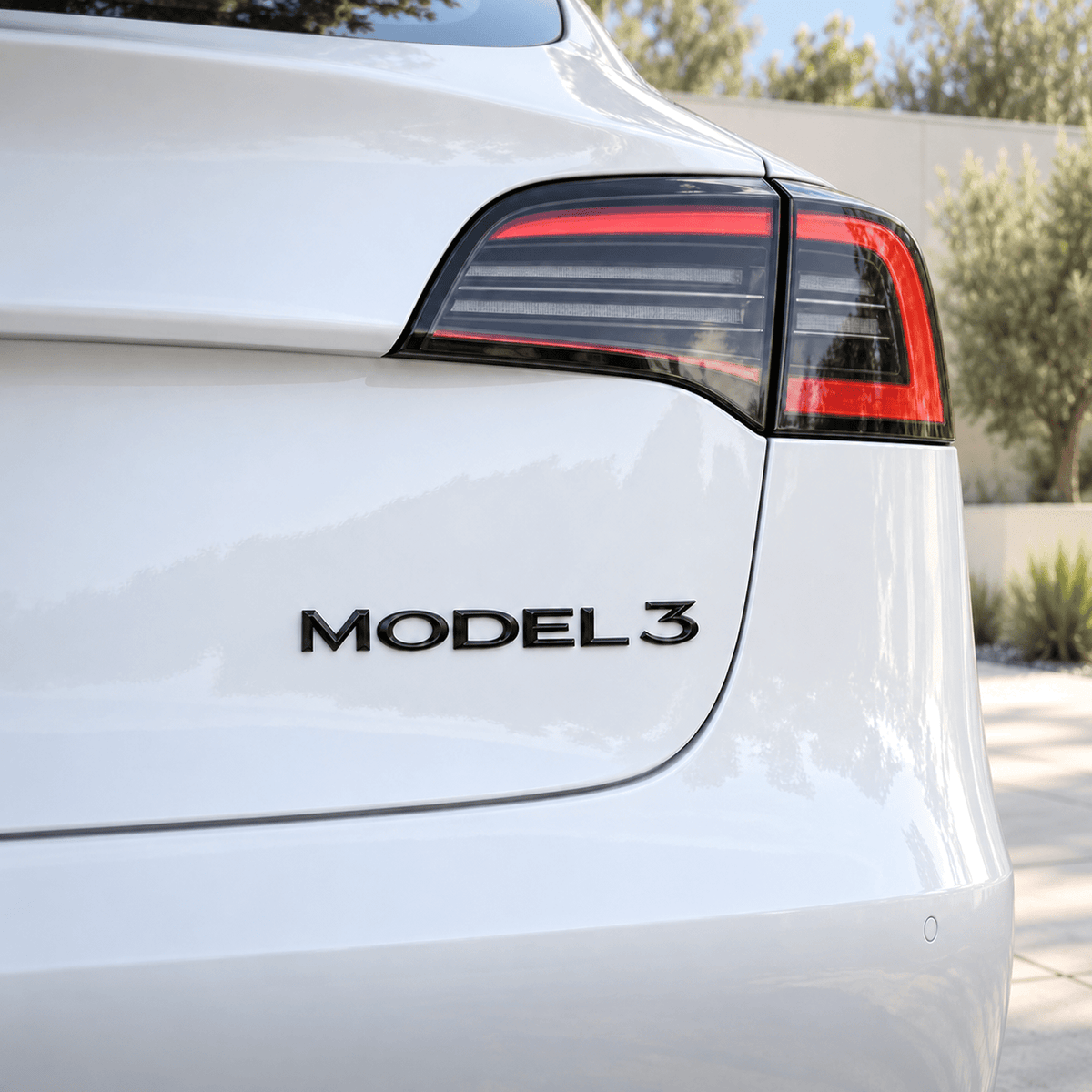 Model Name Tailgate Emblem for Tesla Model 3/Y/S/X