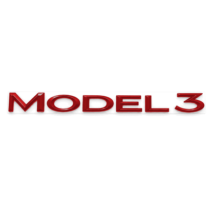 Model Name Tailgate Emblem for Tesla Model 3/Y/S/X