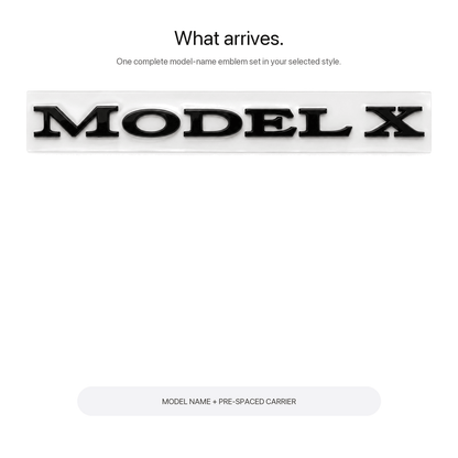 Model Name Tailgate Emblem for Tesla Model 3/Y/S/X