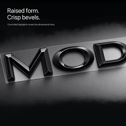 Model Name Tailgate Emblem for Tesla Model 3/Y/S/X