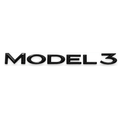 Model Name Tailgate Emblem for Tesla Model 3/Y/S/X
