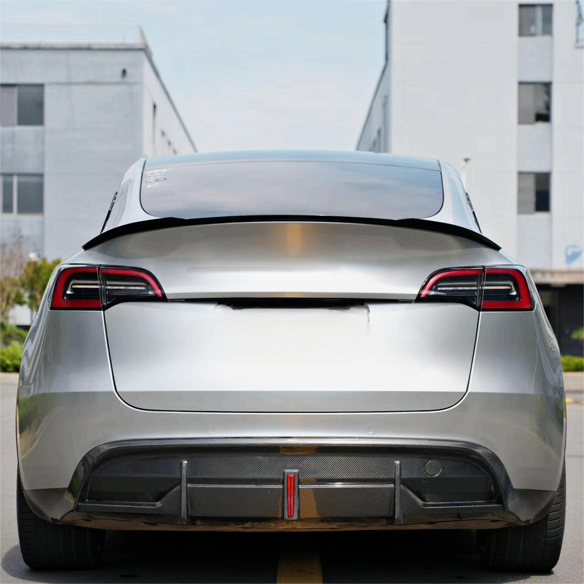 Model Y Carbon Fiber Spoiler Sport Style - Dry Carbon Fiber Exterior Mods