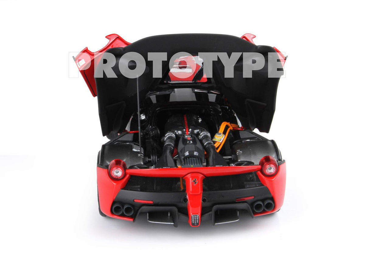 BBR 1:18 Ferrari LaFerrari Test 2012 Open Diecast Rosso Corsa 322 And Matt Black EXCLUSIVE BBR182236ST