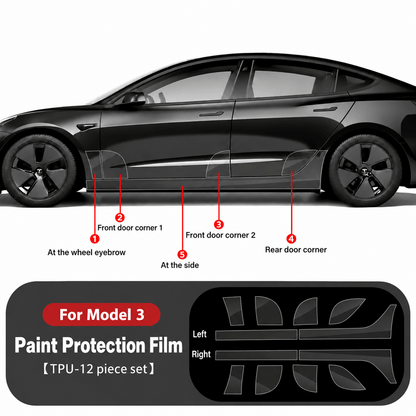 Paint Protection Film For Tesla Model 3 & Model Y