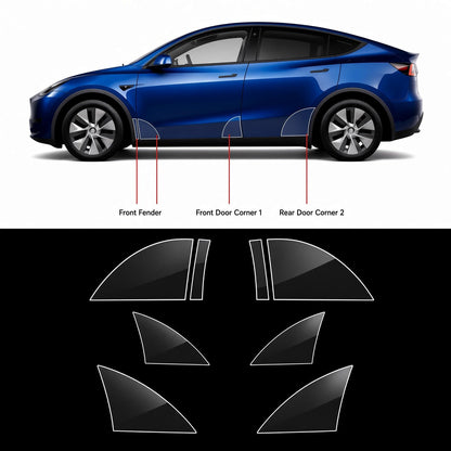 Paint Protection Film For Tesla Model Y Juniper / Model 3 Highland / Model YL (8 pieces)