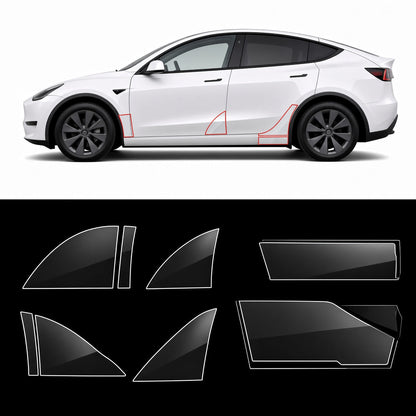 Paint Protection Film For Tesla Model Y Juniper / Model 3 Highland / Model YL (8 pieces)