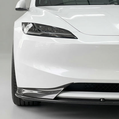 Real Carbon Fiber Aero Front Lip Spoiler for Model 3 Highland 2024+