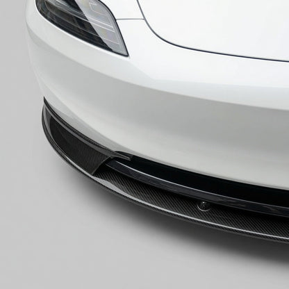 Real Carbon Fiber Aero Front Lip Spoiler for Model 3 Highland 2024+