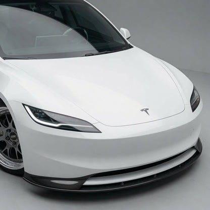 Real Carbon Fiber Aero Front Lip Spoiler for Model 3 Highland 2024+