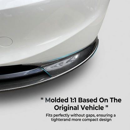 Real Carbon Fiber Aero Front Lip Spoiler for Model 3 Highland 2024+