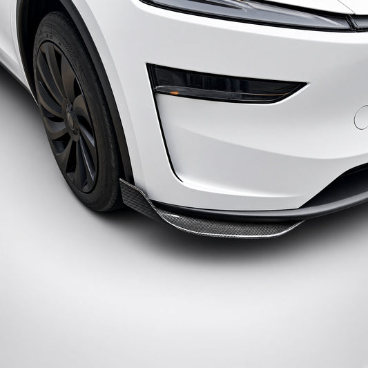 Real Carbon Fiber Front Bumper Corner Trim for Model Y Juniper / Model 3 Highland