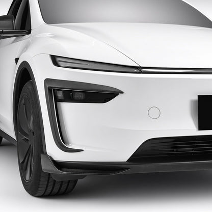 Real Carbon Fiber Front Bumper Corner Trim for Model Y Juniper / Model 3 Highland