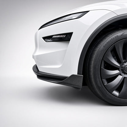 Real Carbon Fiber Front Bumper Corner Trim for Model Y Juniper / Model 3 Highland