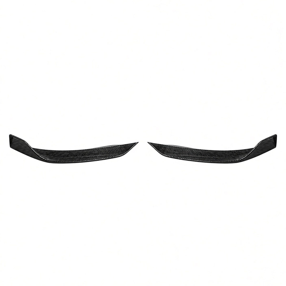 Real Carbon Fiber Front Bumper Corner Trim for Model Y Juniper / Model 3 Highland
