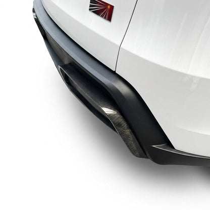 Real Carbon Fiber Rear Diffuser Bumper Trim for Model Y Juniper