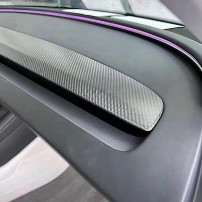 Real Carbon Fiber Replacement Dashboard Cover for Model 3 Highland / Model Y Juniper / Model YL